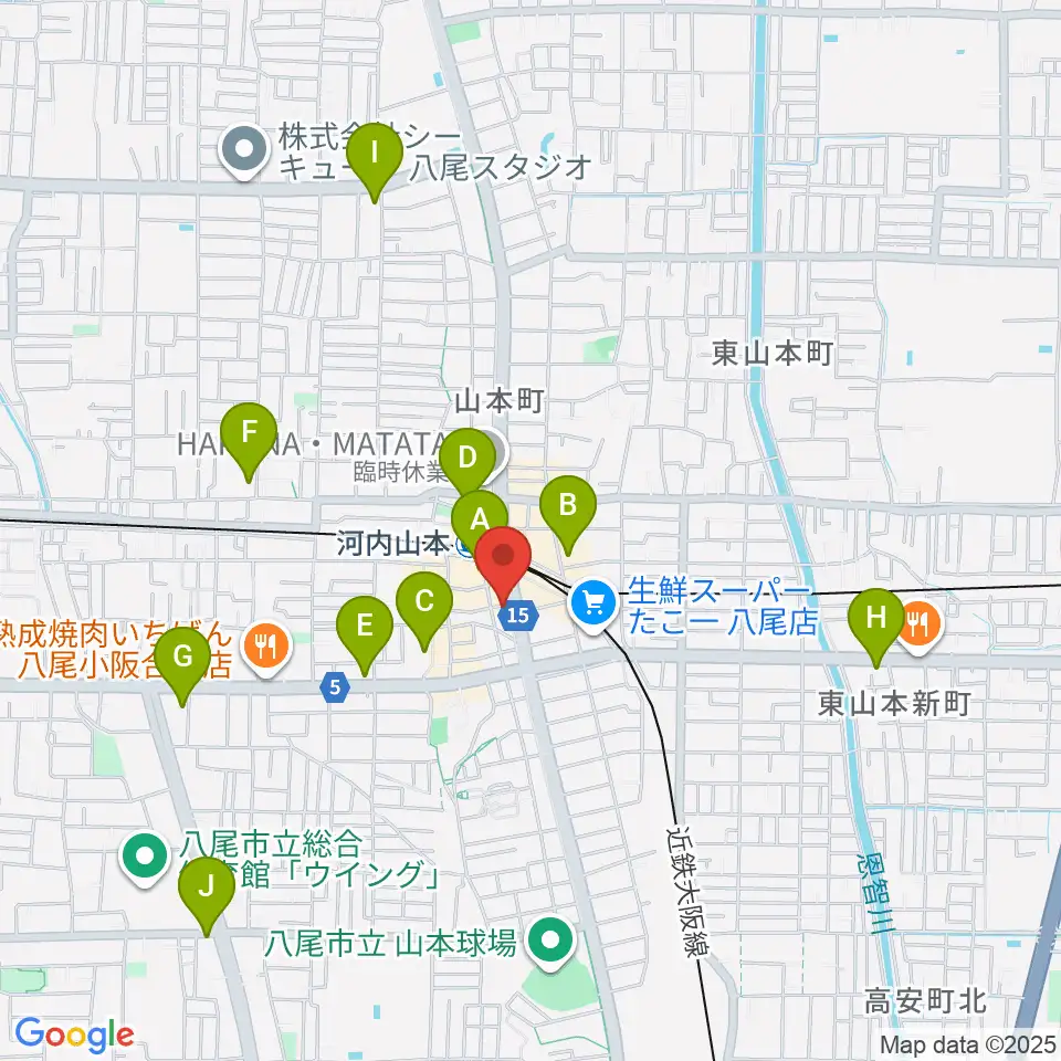 F2おんがく教室周辺のコンビニエンスストア一覧地図