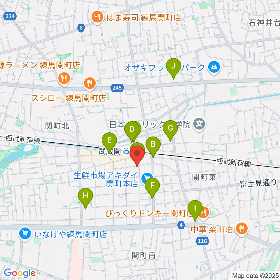 スタヂオワイズ周辺のコンビニエンスストア一覧地図