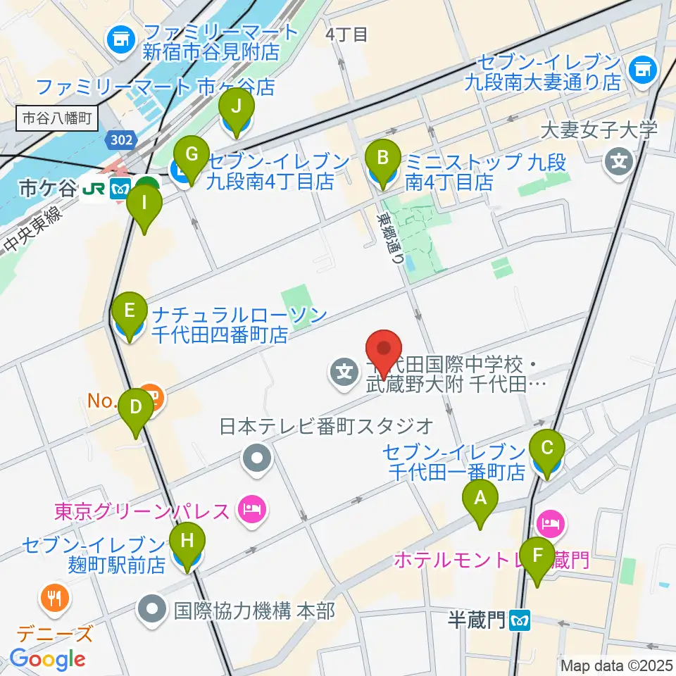 東京ビジュアルアーツ周辺のコンビニエンスストア一覧地図