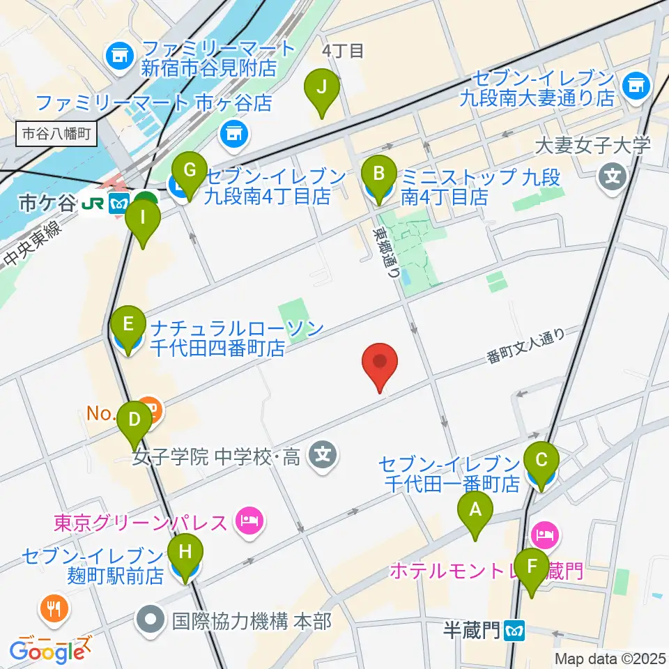 東京ビジュアルアーツ周辺のコンビニエンスストア一覧地図