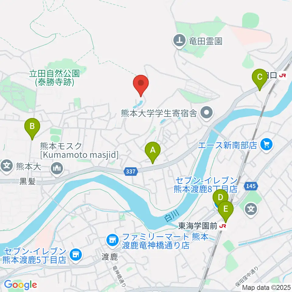 Sonare 森のピアノ教室周辺のコンビニエンスストア一覧地図