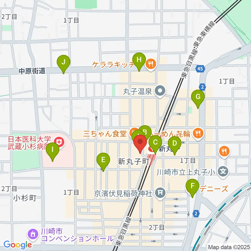 ルナハープ教室周辺のコンビニエンスストア一覧地図