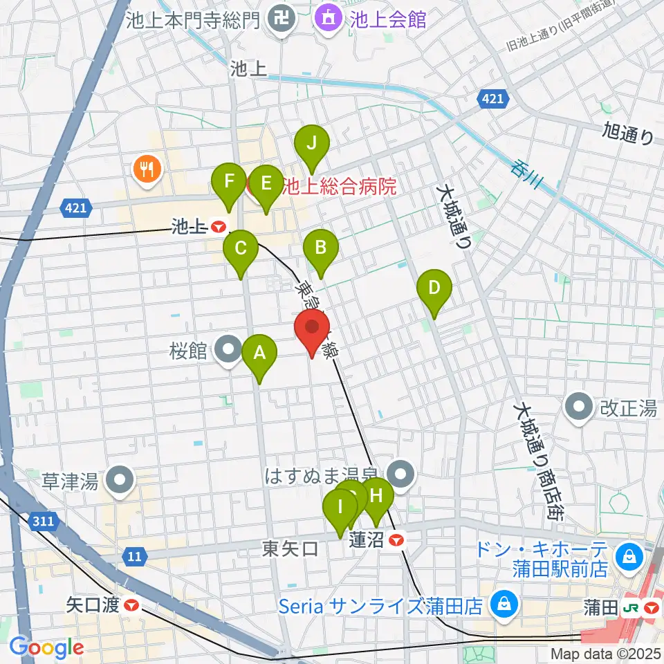 楽器レンタルNAF周辺のコンビニエンスストア一覧地図