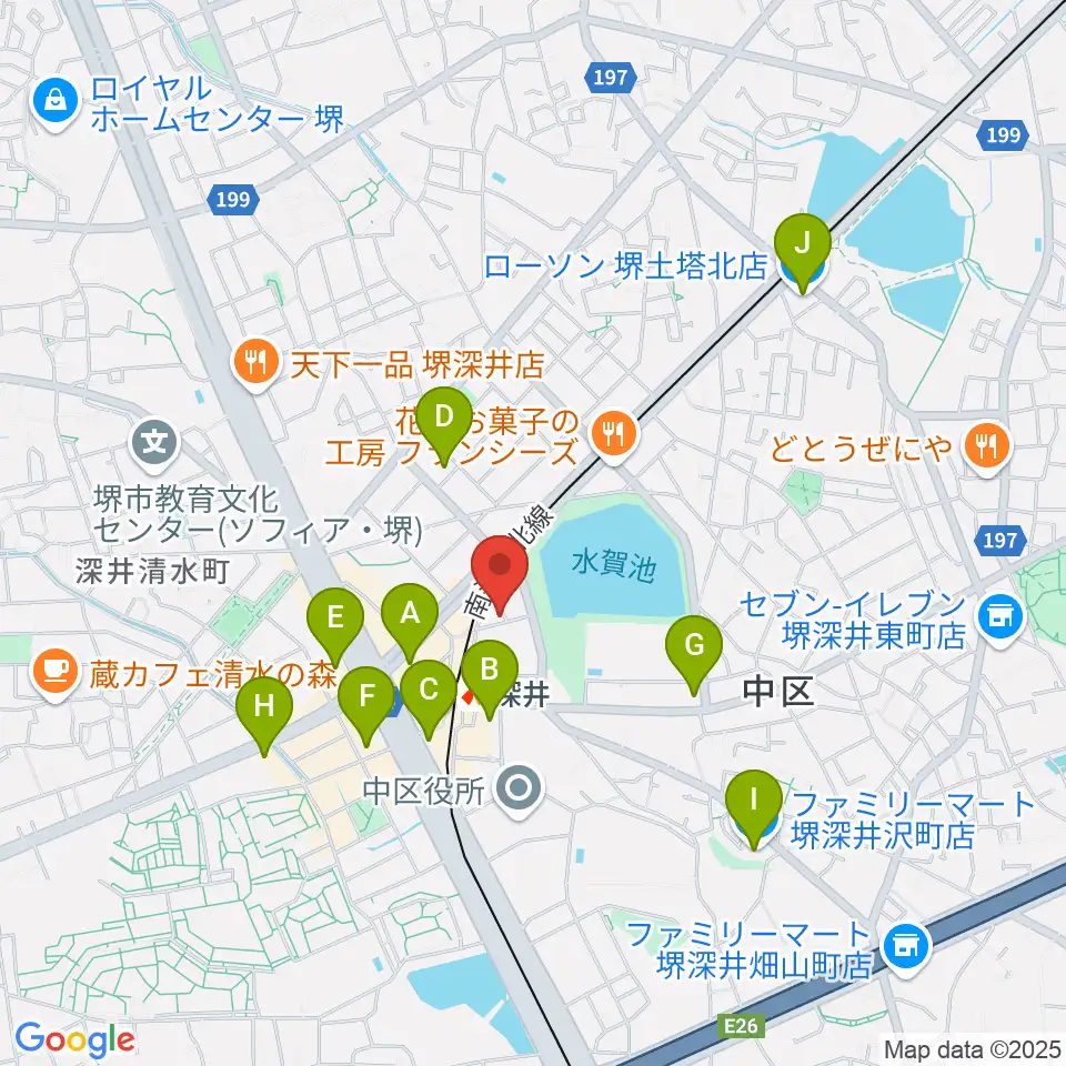 コタニピアノ工房周辺のコンビニエンスストア一覧地図