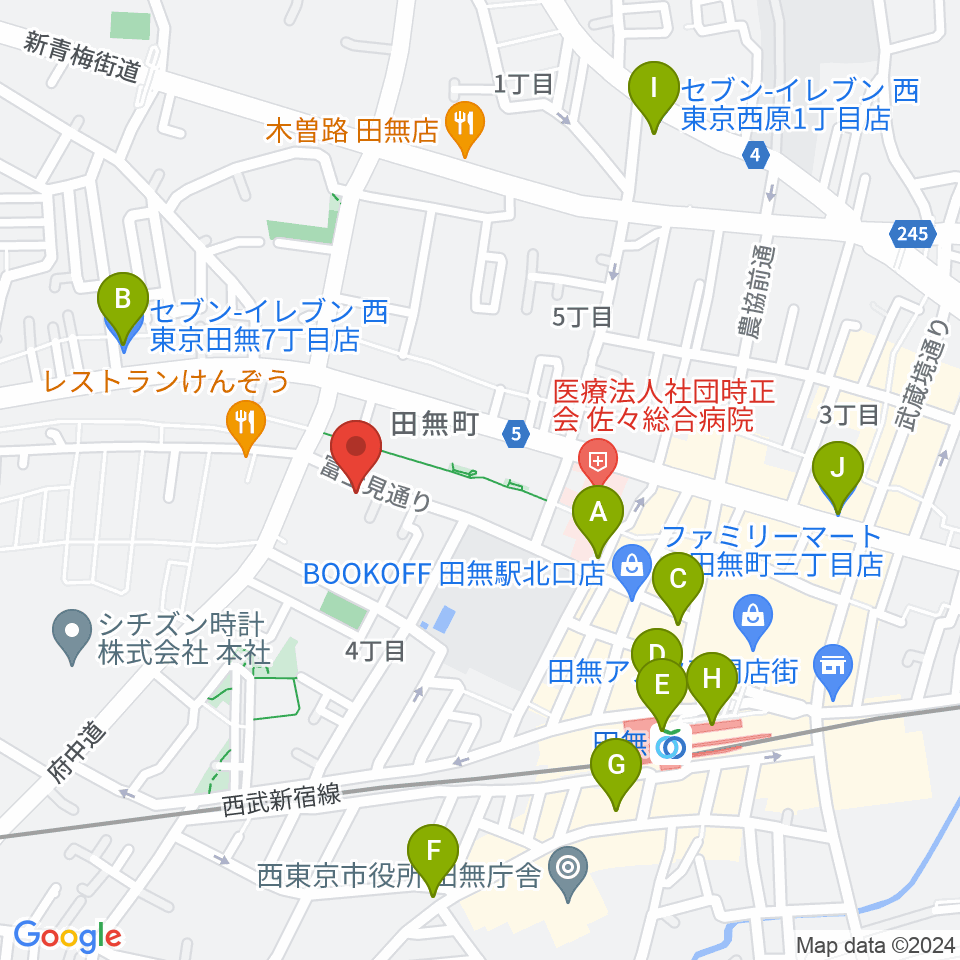 スタジオトライブ周辺のコンビニエンスストア一覧地図