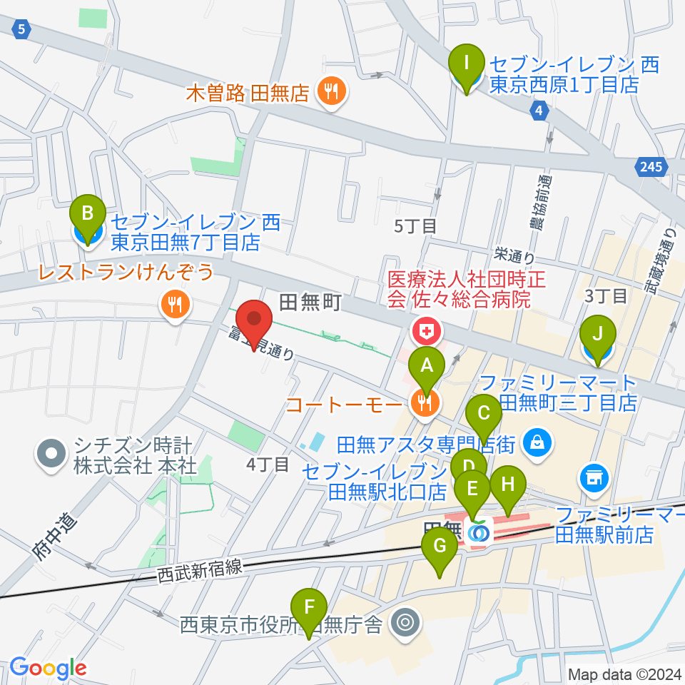 スタジオトライブ周辺のコンビニエンスストア一覧地図