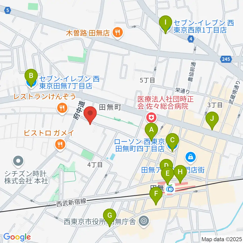 スタジオトライブ周辺のコンビニエンスストア一覧地図