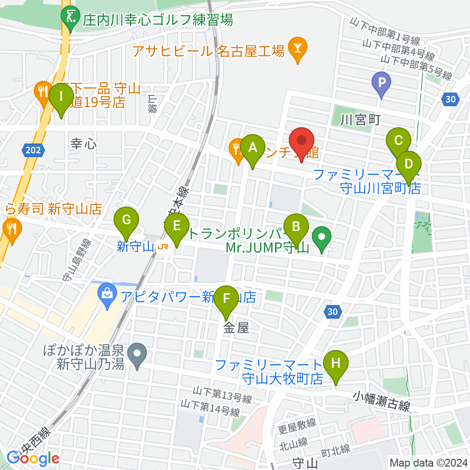 スタジオスプラッシュ周辺のコンビニエンスストア一覧地図