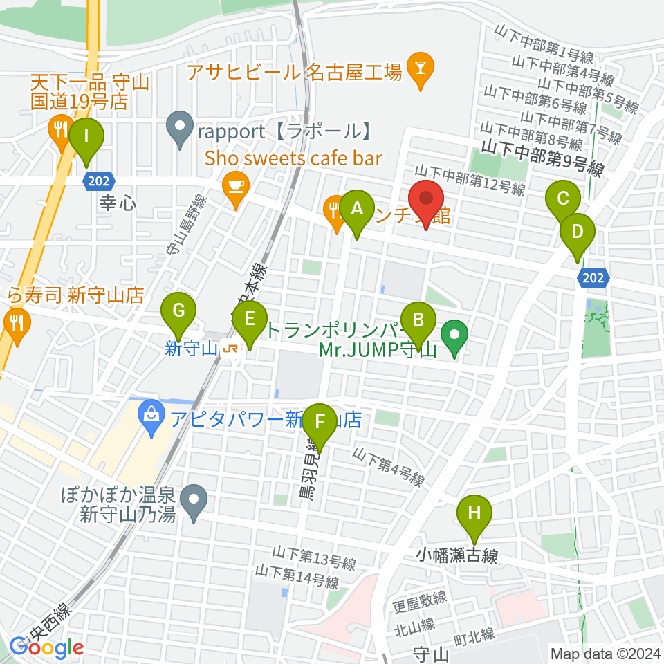 スタジオスプラッシュ周辺のコンビニエンスストア一覧地図