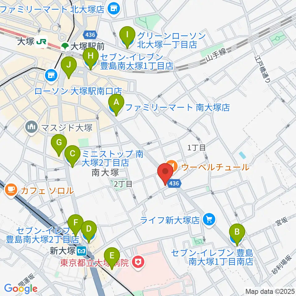 BeatsParadise周辺のコンビニエンスストア一覧地図