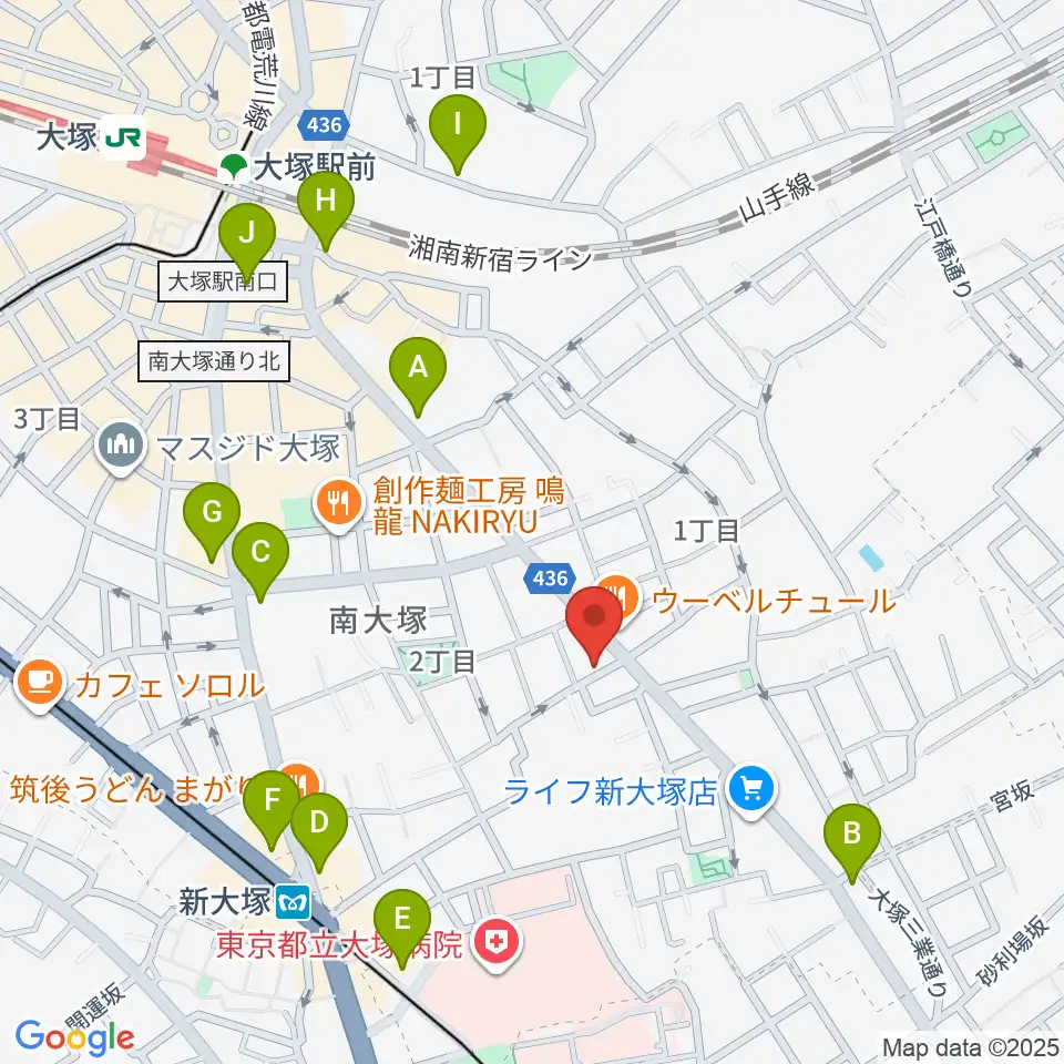 BeatsParadise周辺のコンビニエンスストア一覧地図