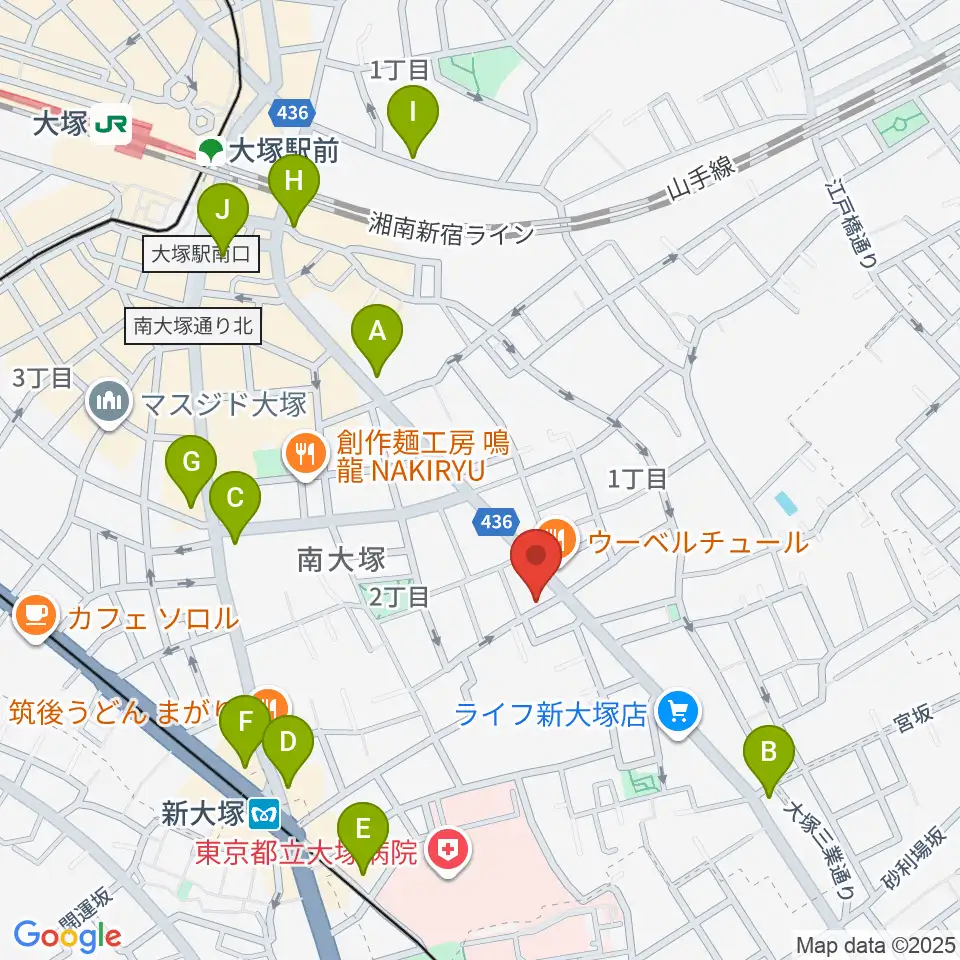 BeatsParadise周辺のコンビニエンスストア一覧地図