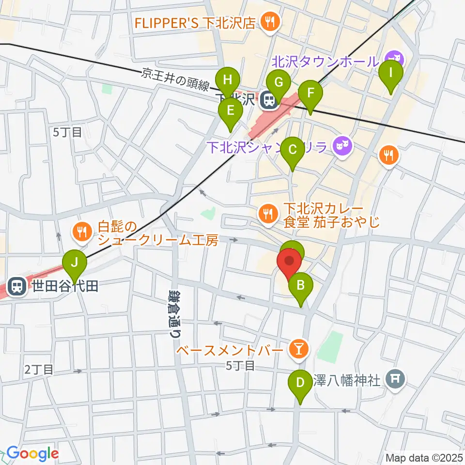 アンディーズスタジオ周辺のコンビニエンスストア一覧地図