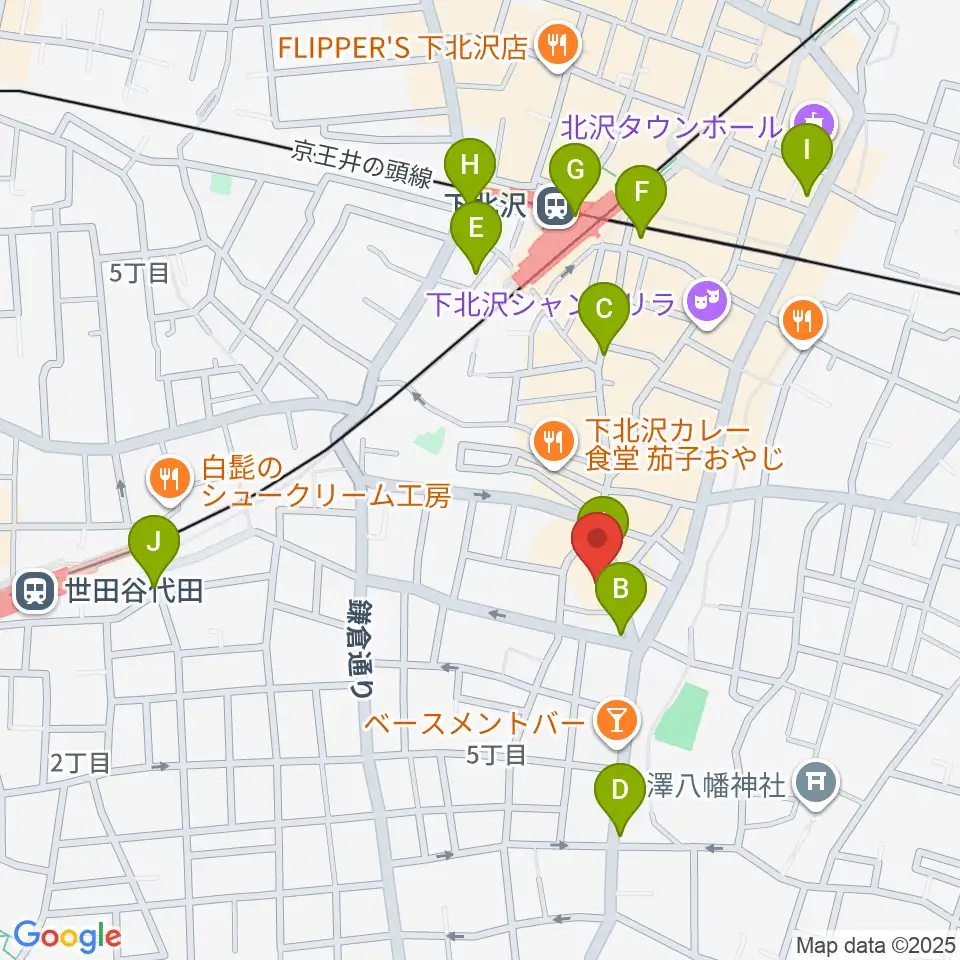 アンディーズスタジオ周辺のコンビニエンスストア一覧地図