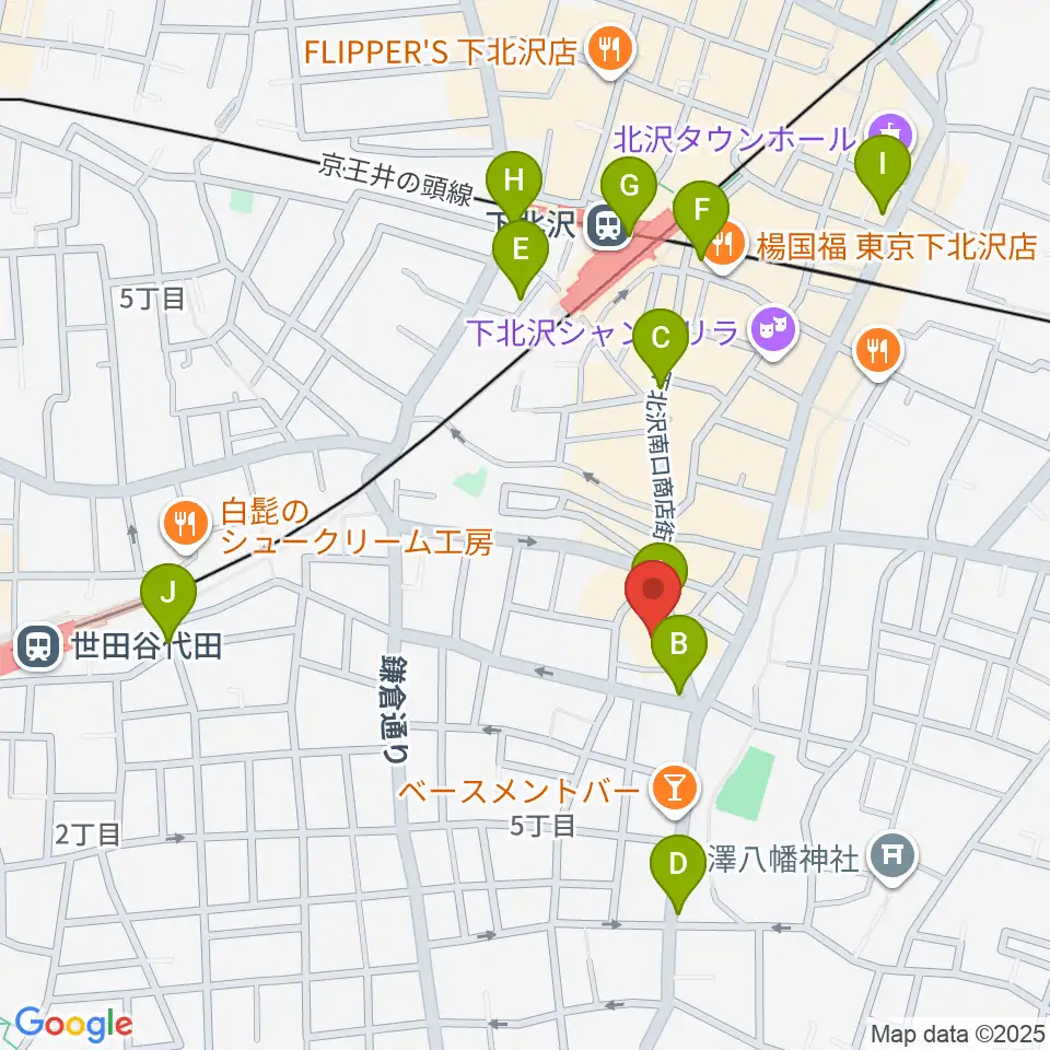アンディーズスタジオ周辺のコンビニエンスストア一覧地図