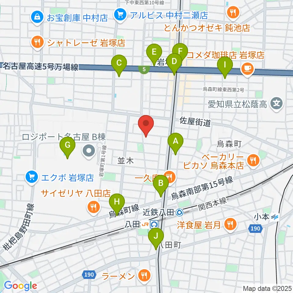スタジオ・ルカロ周辺のコンビニエンスストア一覧地図