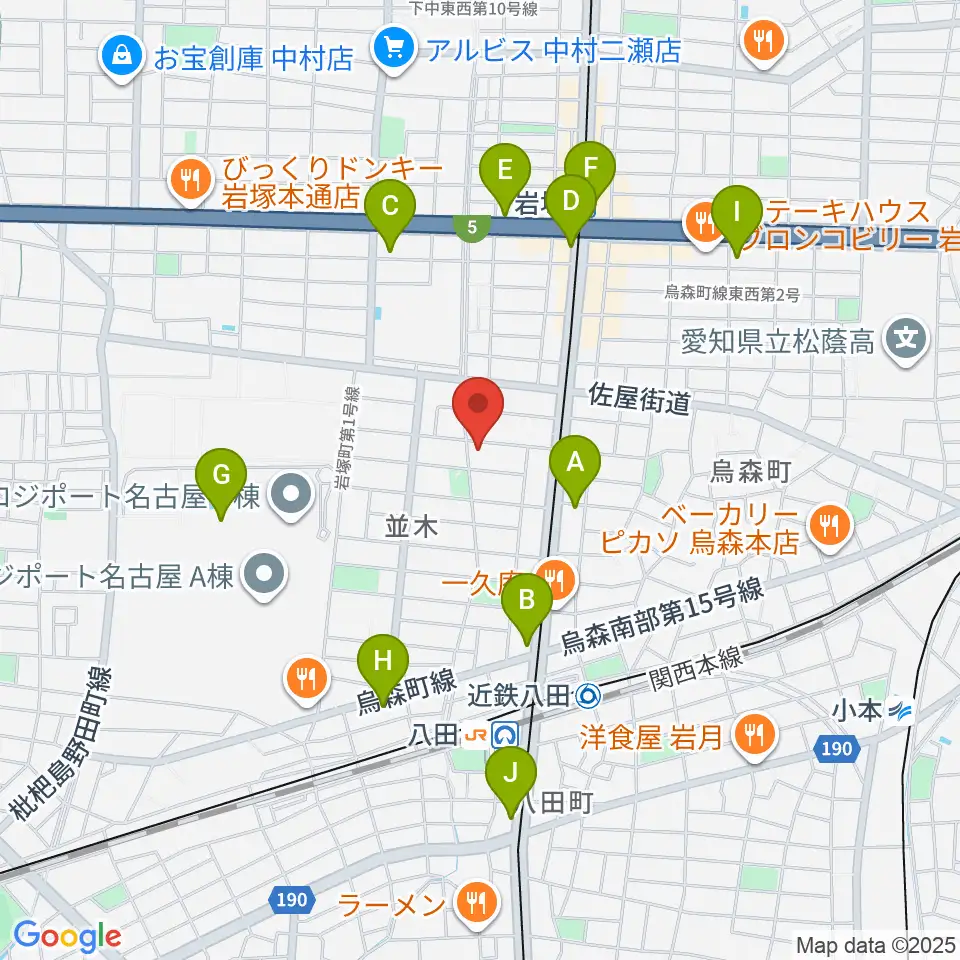 スタジオ・ルカロ周辺のコンビニエンスストア一覧地図