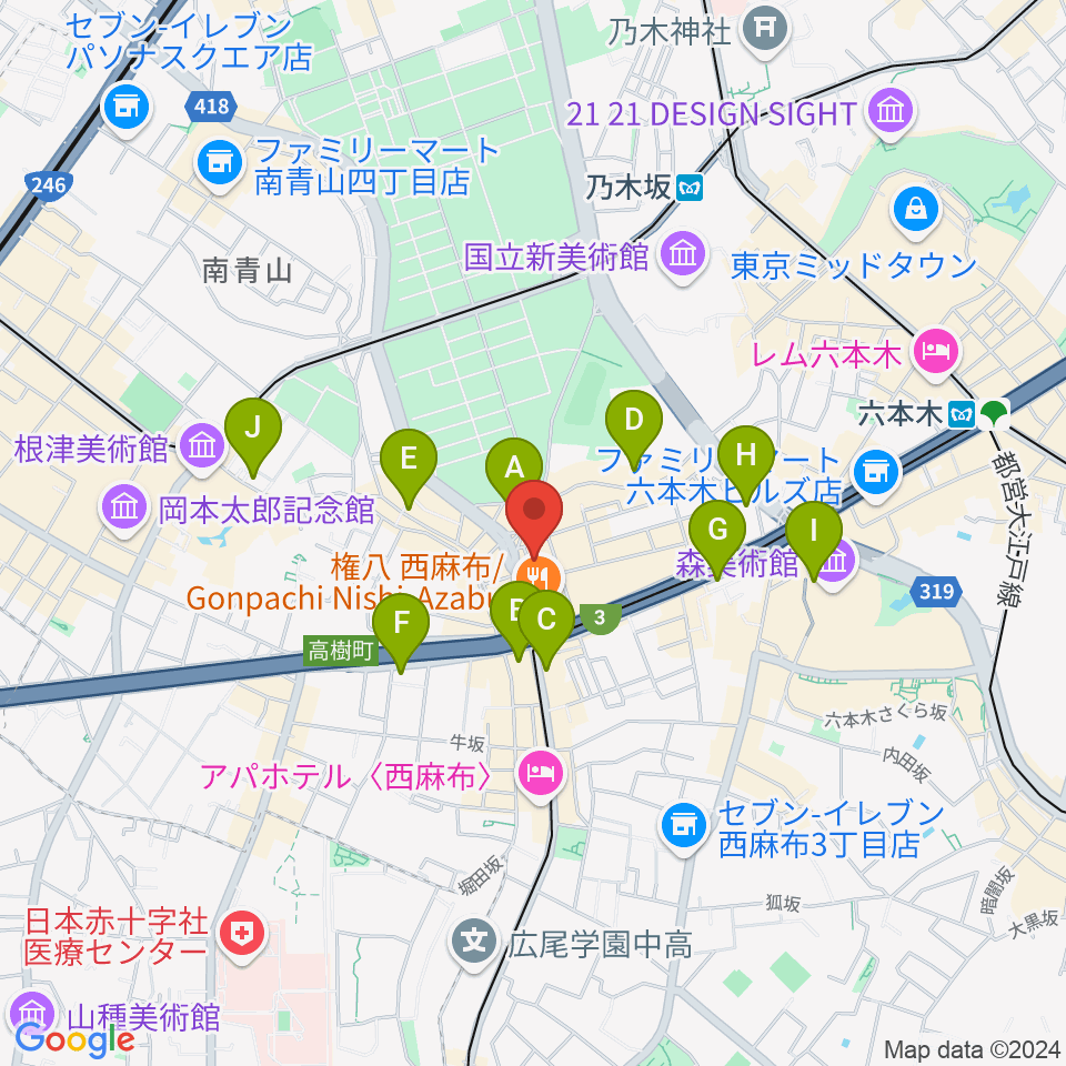 ラボレコーダーズ周辺のコンビニエンスストア一覧地図