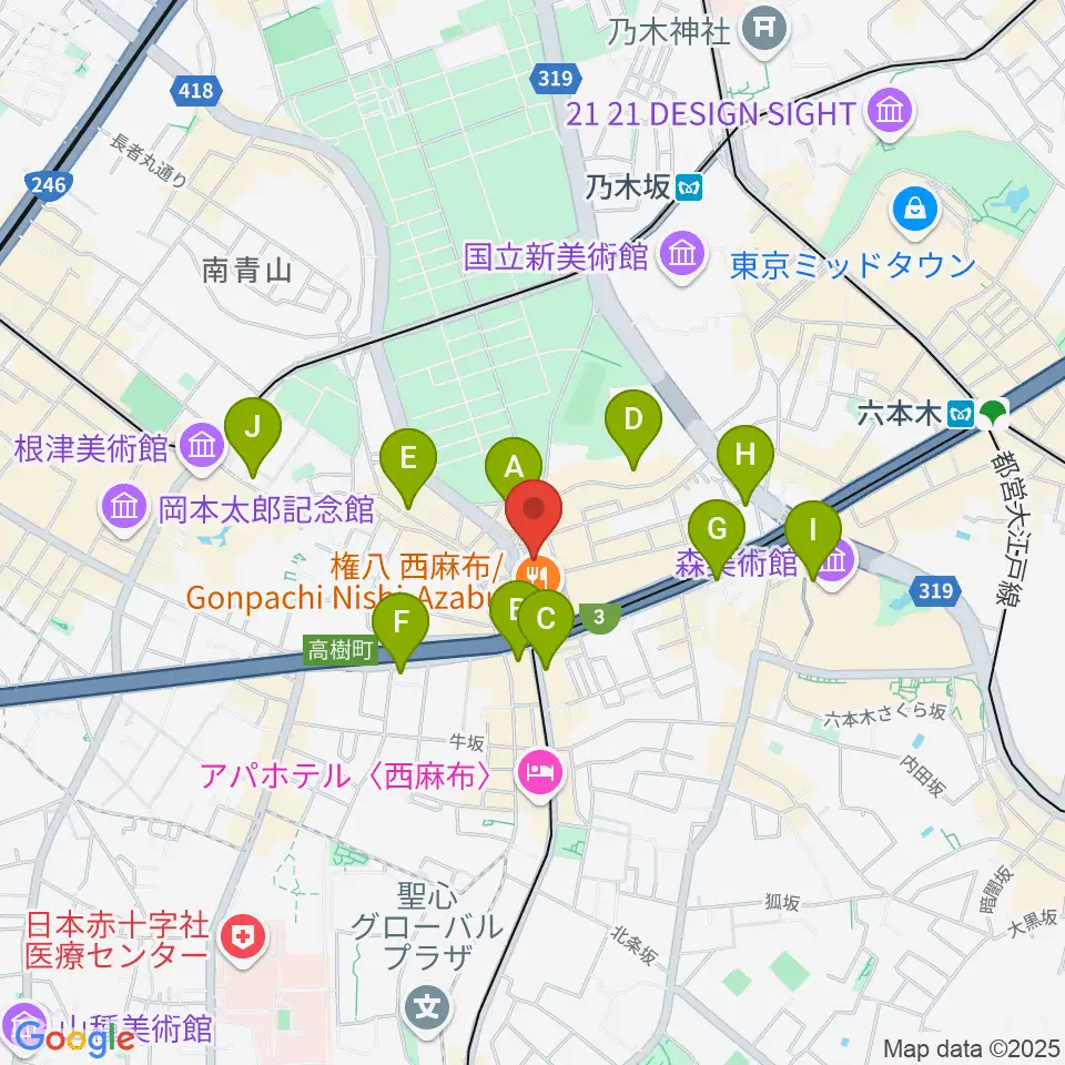LAB recorders周辺のコンビニエンスストア一覧地図