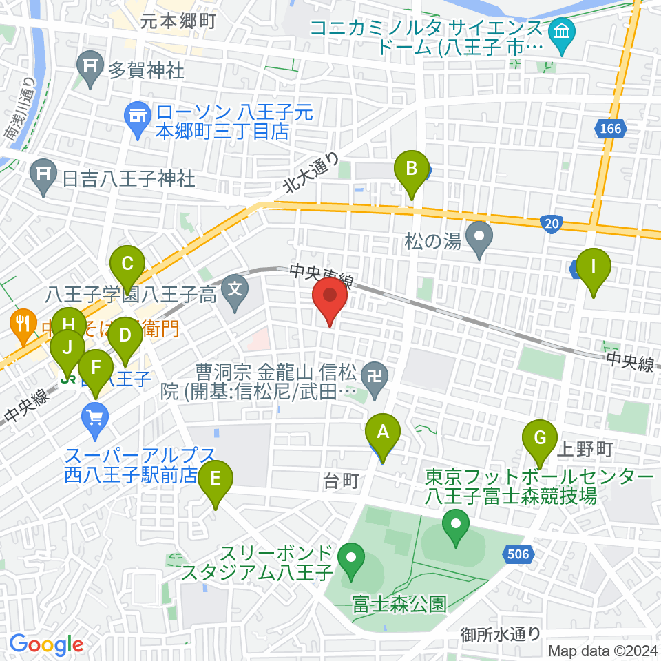 スタジオオルウェイズ周辺のコンビニエンスストア一覧地図