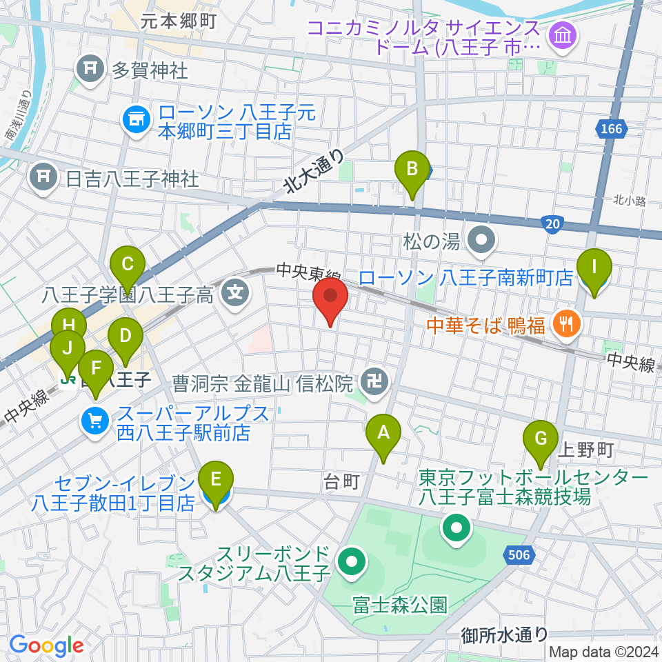 スタジオオルウェイズ周辺のコンビニエンスストア一覧地図