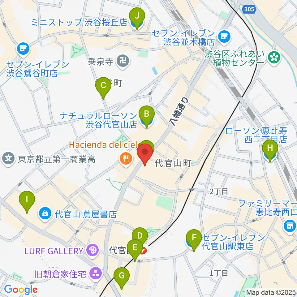 デルファイサウンド周辺のコンビニエンスストア一覧地図