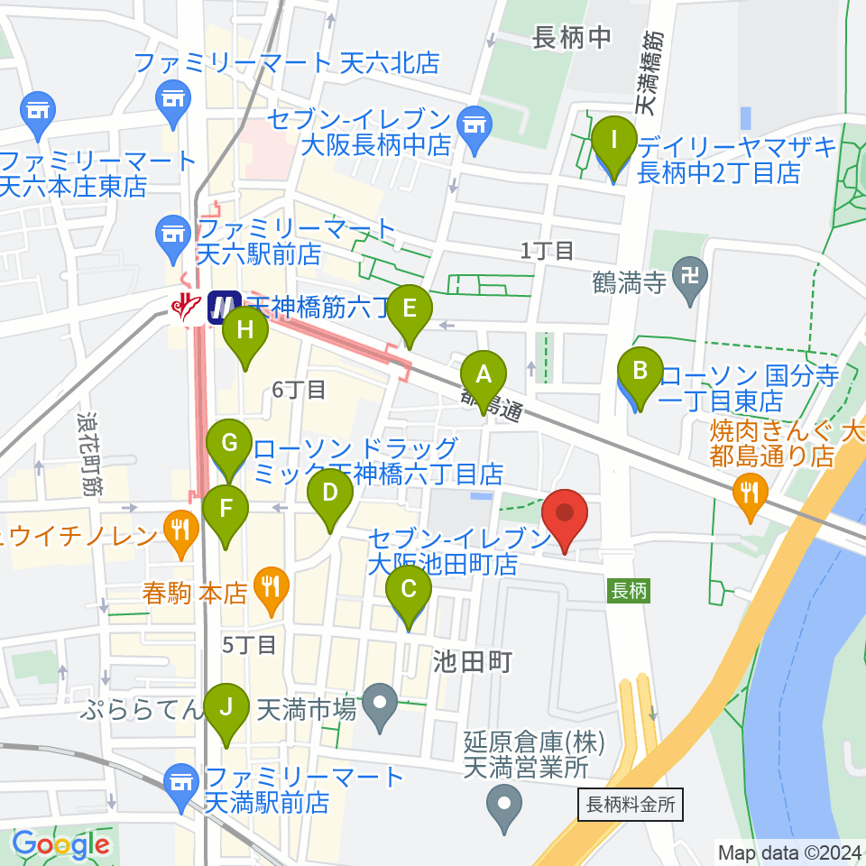 ココサウンド周辺のコンビニエンスストア一覧地図