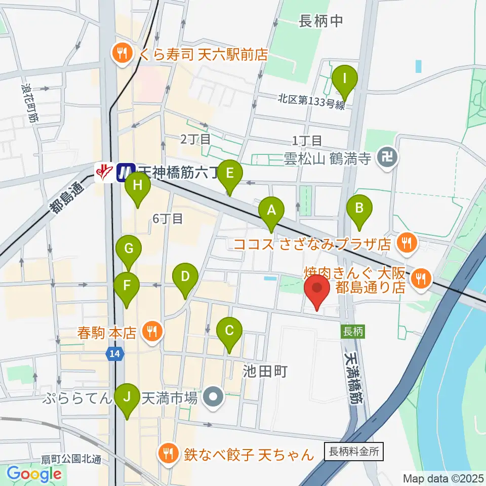 ココサウンド周辺のコンビニエンスストア一覧地図