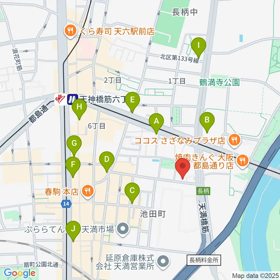 ココサウンド周辺のコンビニエンスストア一覧地図