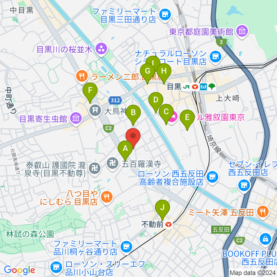 いろはスタジオ周辺のコンビニエンスストア一覧地図