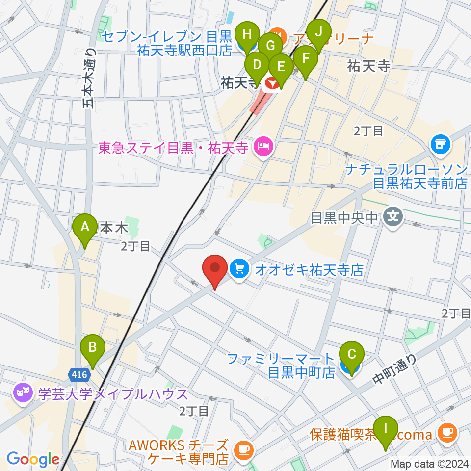 STUDIO MECH周辺のコンビニエンスストア一覧地図