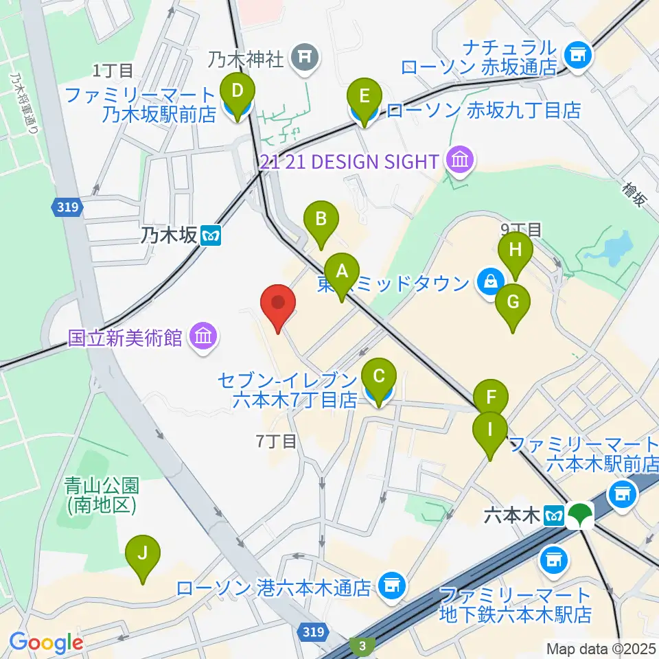 プラネットキングダム周辺のコンビニエンスストア一覧地図
