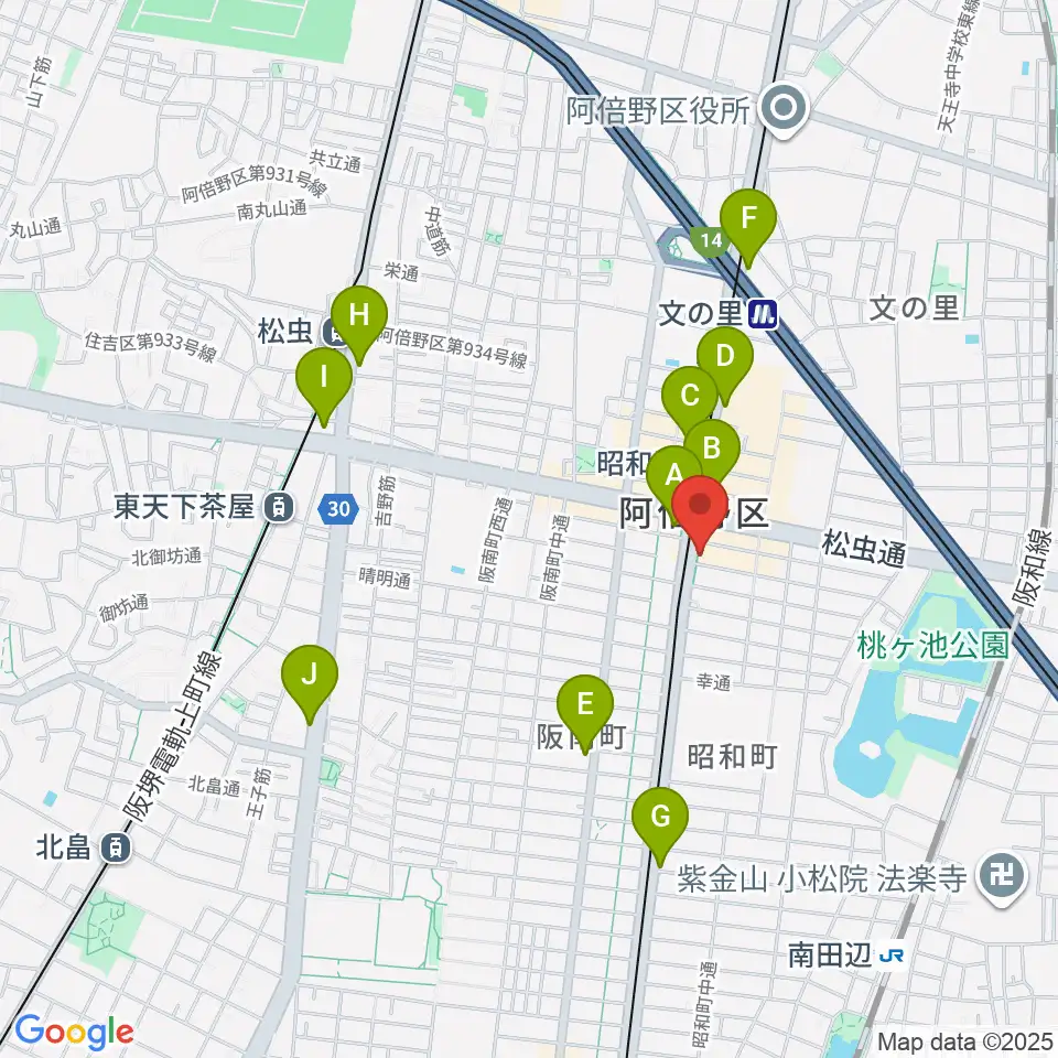 ブルームズ周辺のコンビニエンスストア一覧地図