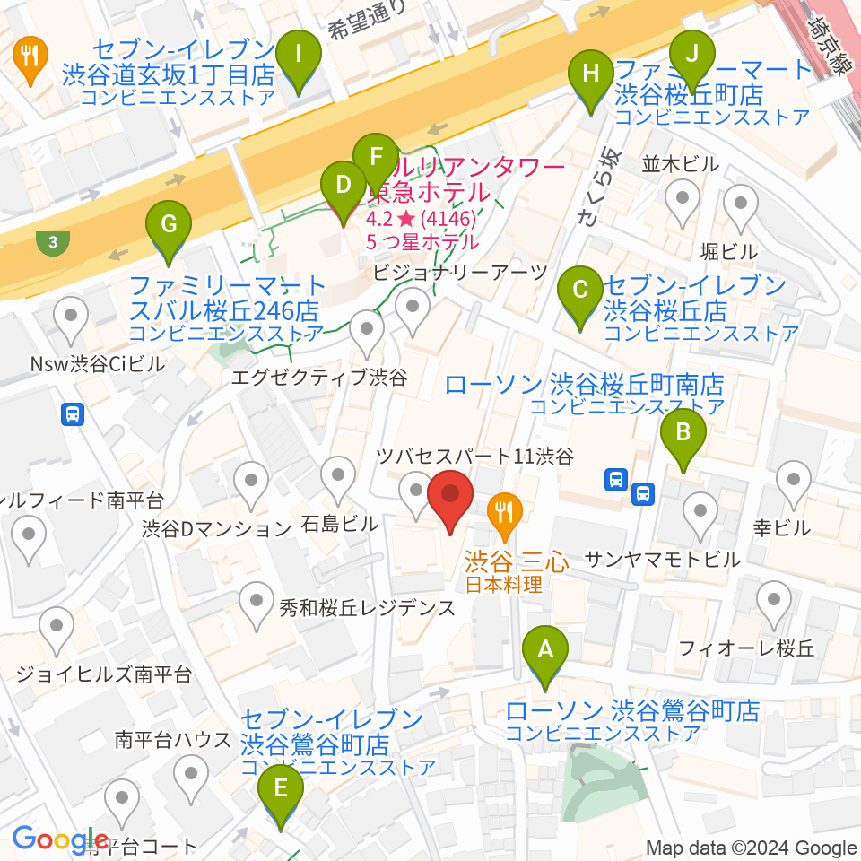 アダマンツミュージック周辺のコンビニエンスストア一覧地図