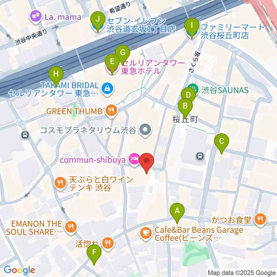 アダマンツミュージック周辺のコンビニエンスストア一覧地図