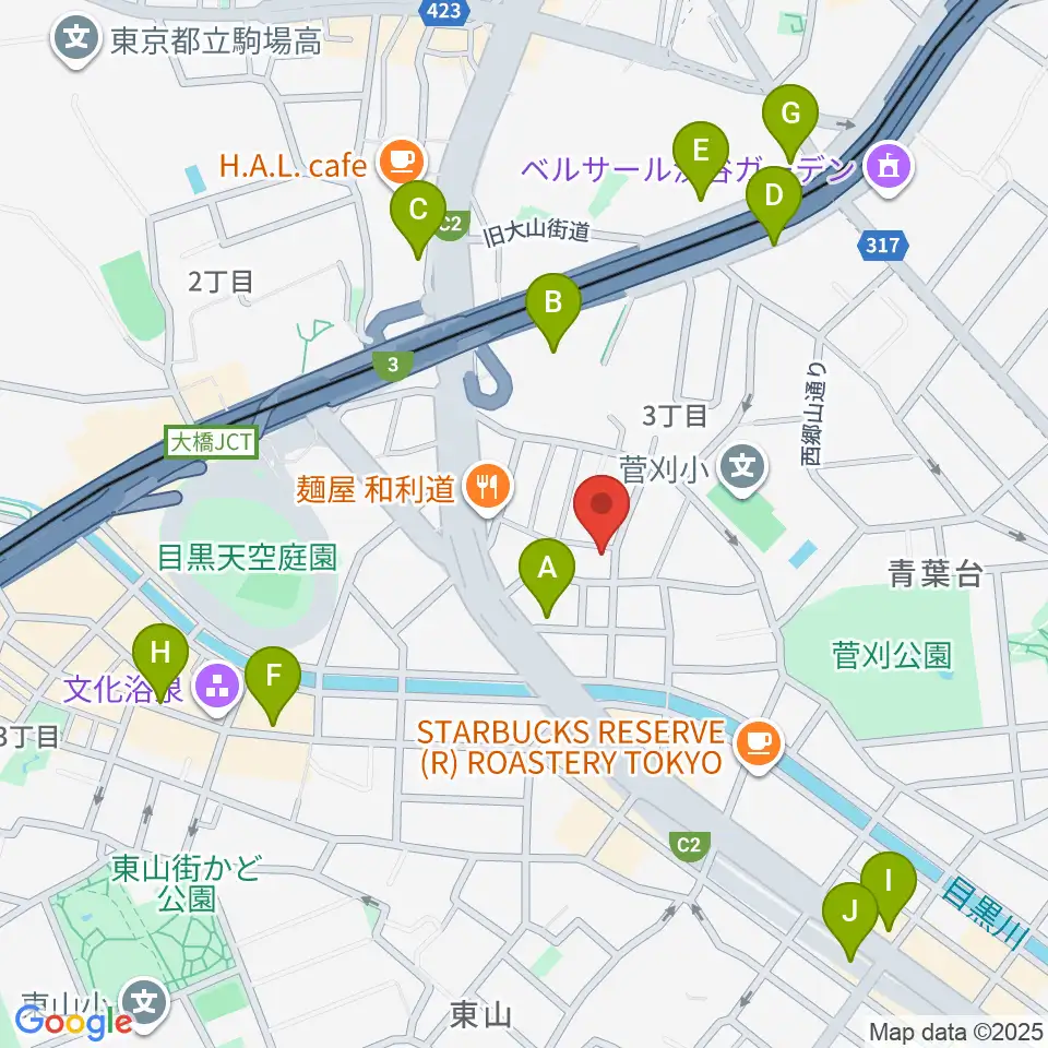 マルニスタジオ周辺のコンビニエンスストア一覧地図