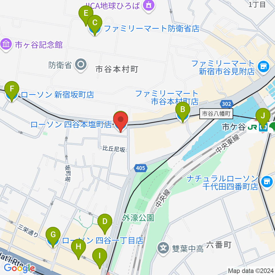 スタジオ サウンドバレイ周辺のコンビニエンスストア一覧地図