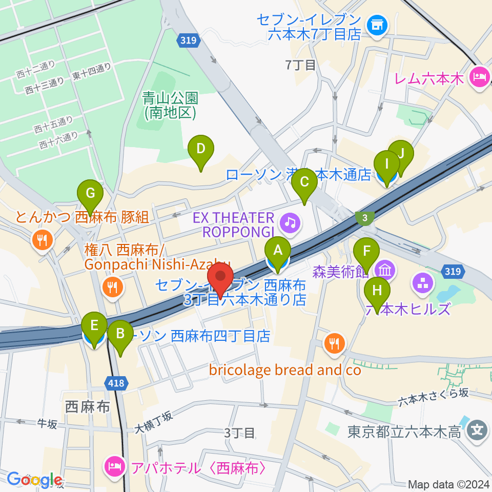 エンドレスエコー周辺のコンビニエンスストア一覧地図