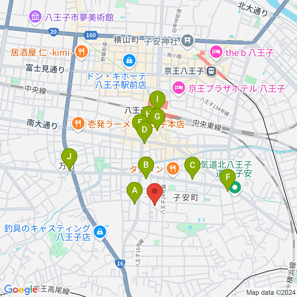 スタジオ・ムーピーズ周辺のコンビニエンスストア一覧地図