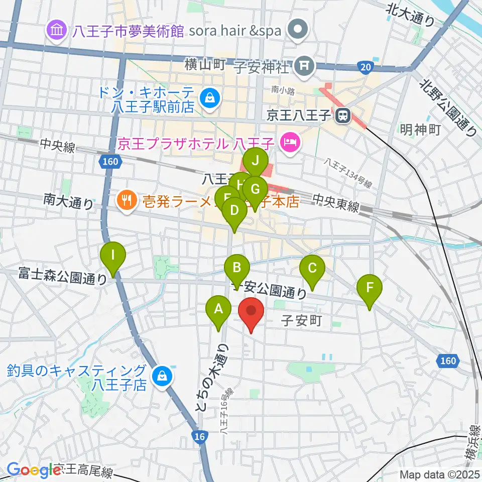 スタジオ・ムーピーズ周辺のコンビニエンスストア一覧地図