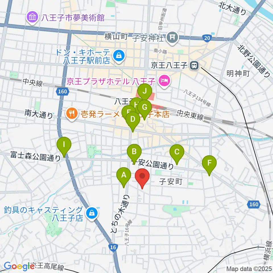スタジオ・ムーピーズ周辺のコンビニエンスストア一覧地図