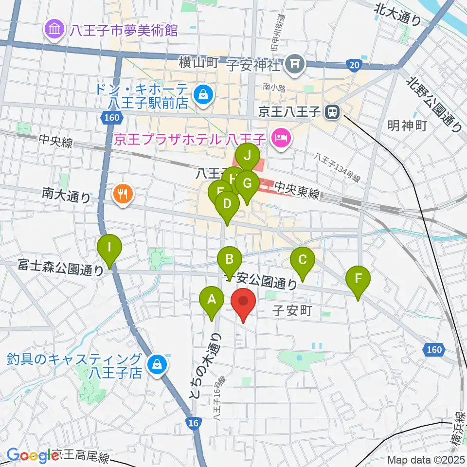 スタジオ・ムーピーズ周辺のコンビニエンスストア一覧地図