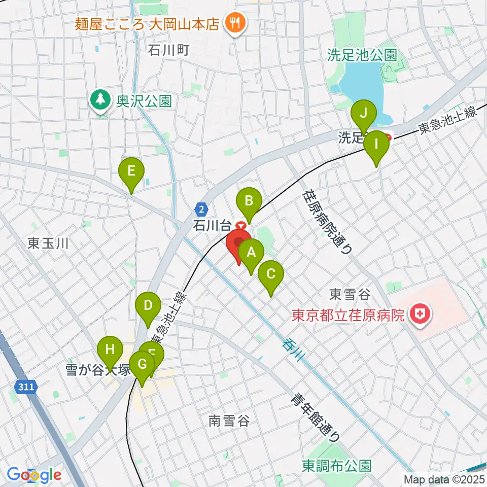 ファクションミュージック周辺のコンビニエンスストア一覧地図