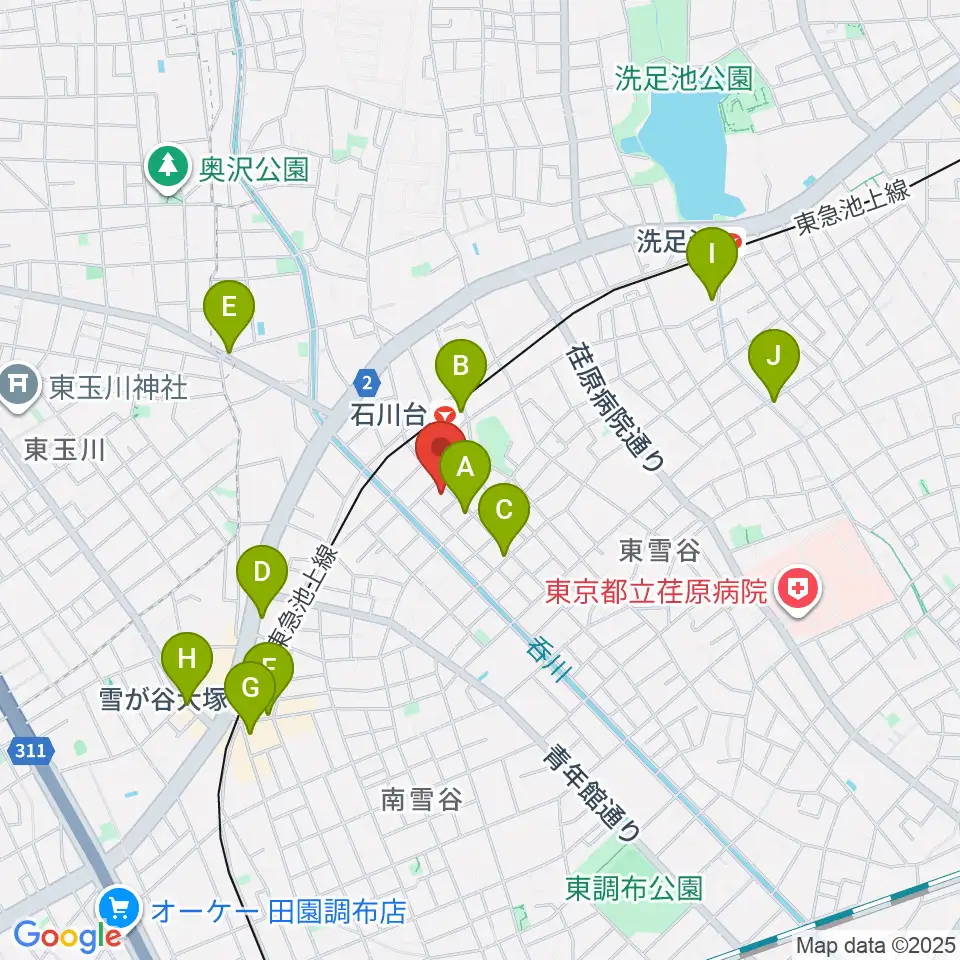ファクションミュージック周辺のコンビニエンスストア一覧地図