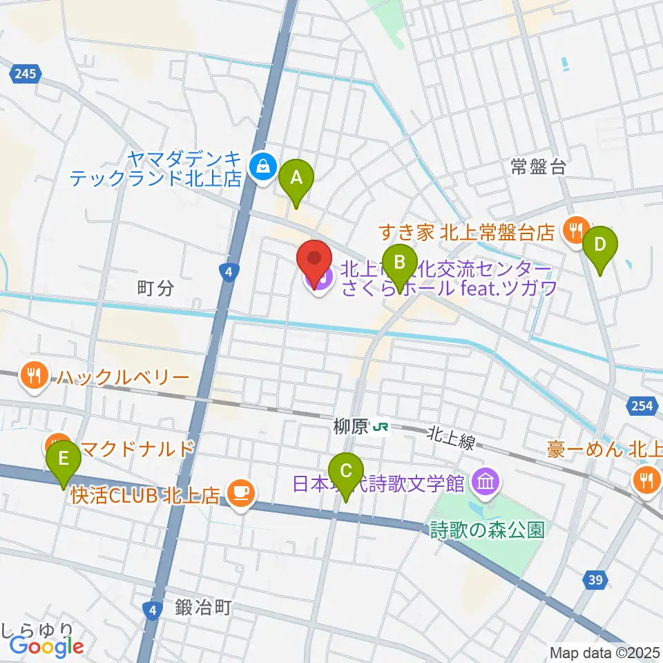 さくらホール アートファクトリー周辺のコンビニエンスストア一覧地図