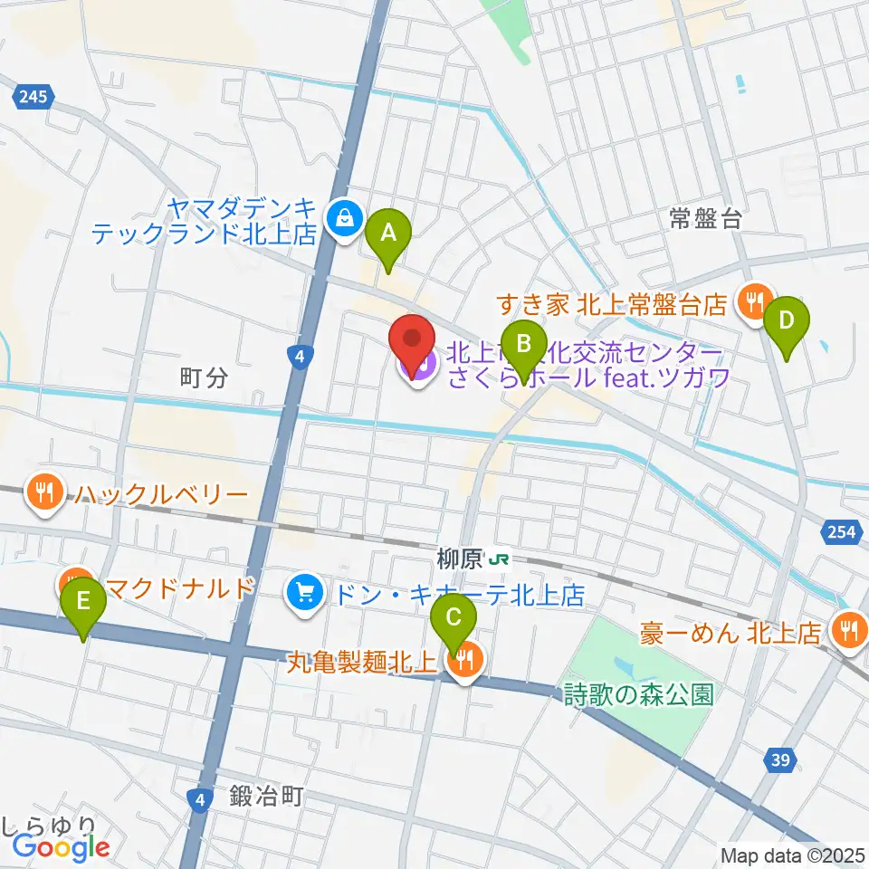 さくらホール アートファクトリー周辺のコンビニエンスストア一覧地図