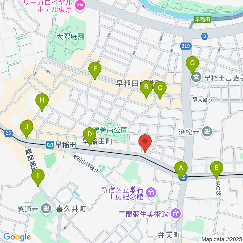 ヨシオ弦楽器周辺のコンビニエンスストア一覧地図