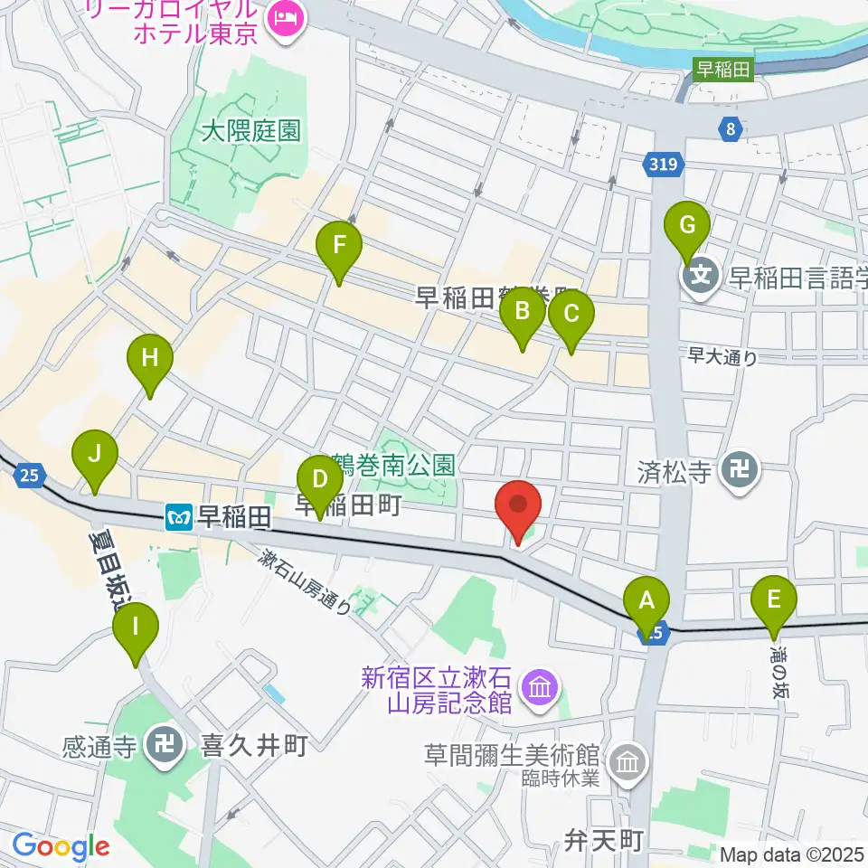 ヨシオ弦楽器周辺のコンビニエンスストア一覧地図