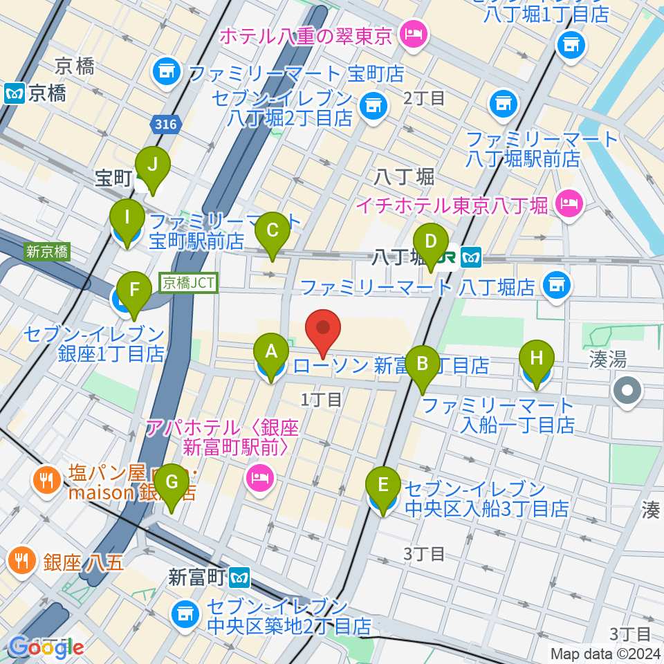 バイオリンアート周辺のコンビニエンスストア一覧地図