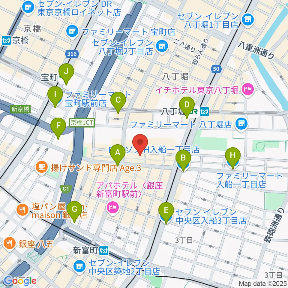 バイオリンアート周辺のコンビニエンスストア一覧地図